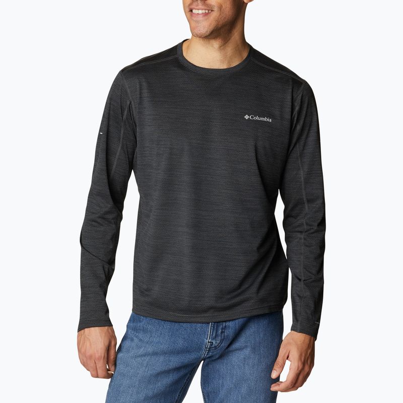 Лонгслів трекінговий чоловічий Columbia Alpine Chill Zero black heather