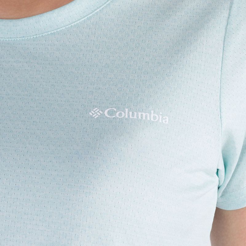 Футболка для трекінгу жіноча Columbia Alpine Chill Zero синя 1991694 4