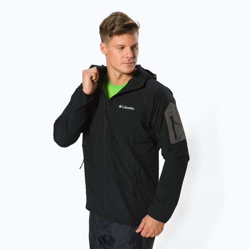 Куртка софтшел чоловіча Columbia Tall Heights Hooded Softshell black