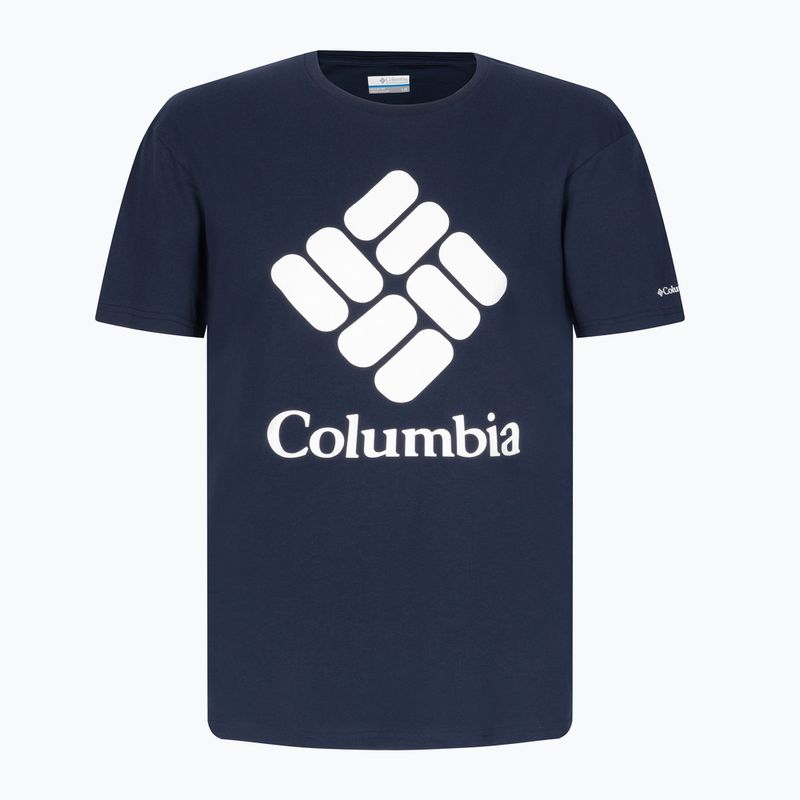 Футболка трекінгова чоловіча Columbia CSC Basic Logo collegiate navy/csc stacked logo 6