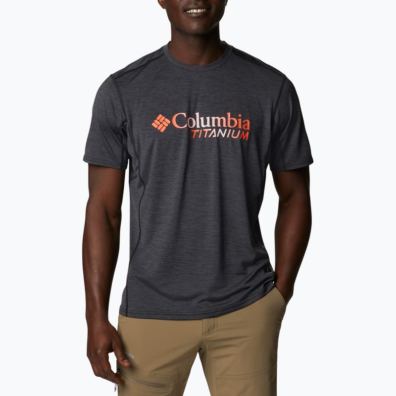 Футболка для трекінгу чоловіча Columbia Titan Pass Graphic Tee чорна 1991471