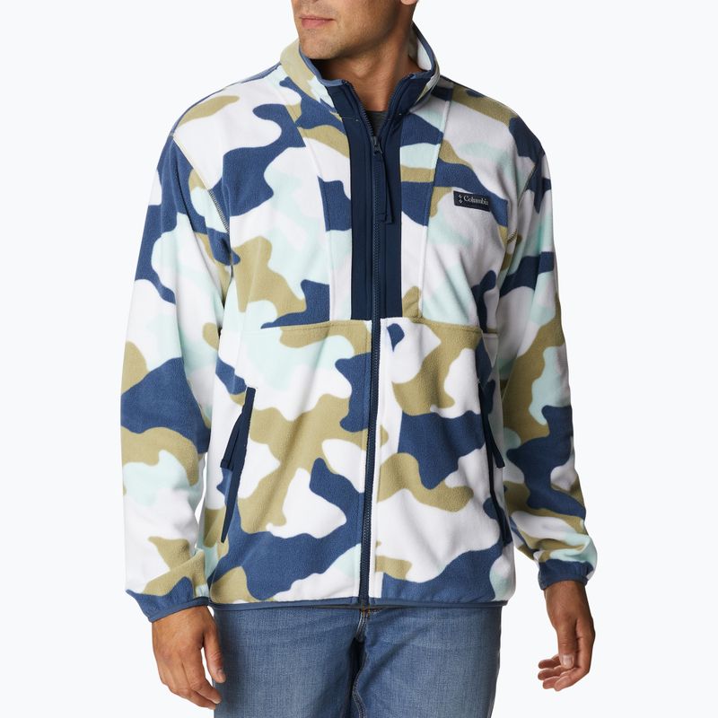 Трекінгова кофта чоловіча Columbia Back Bowl savory mod camo/collegiate navy 10
