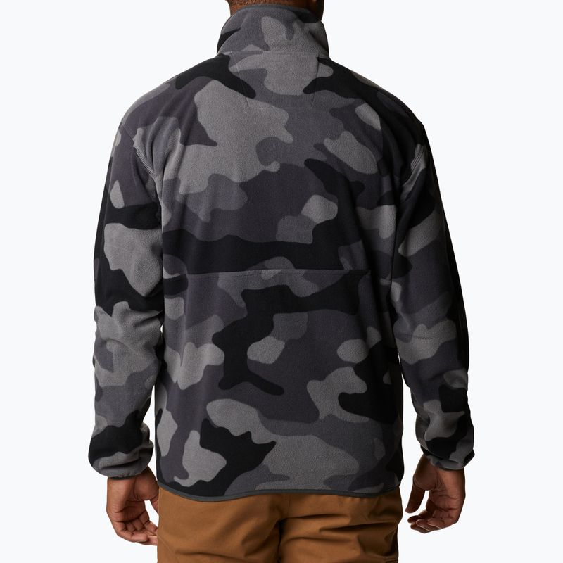 Трекінгова кофта чоловіча Columbia Back Bowl black mod camo/shark 2