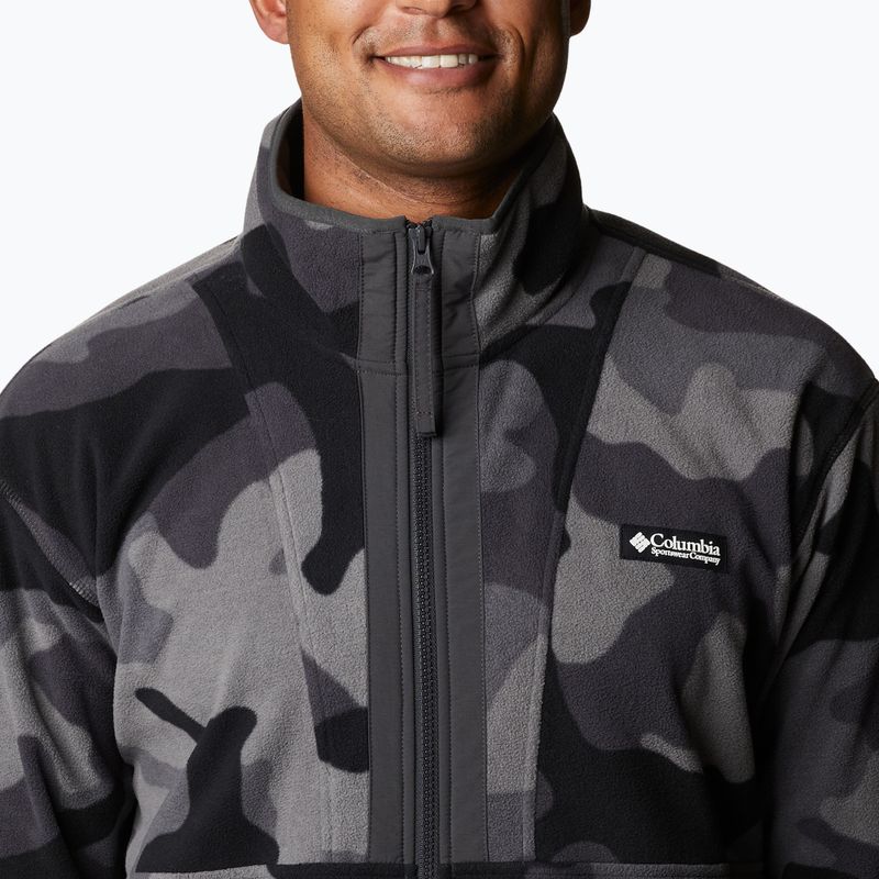 Трекінгова кофта чоловіча Columbia Back Bowl black mod camo/shark 4