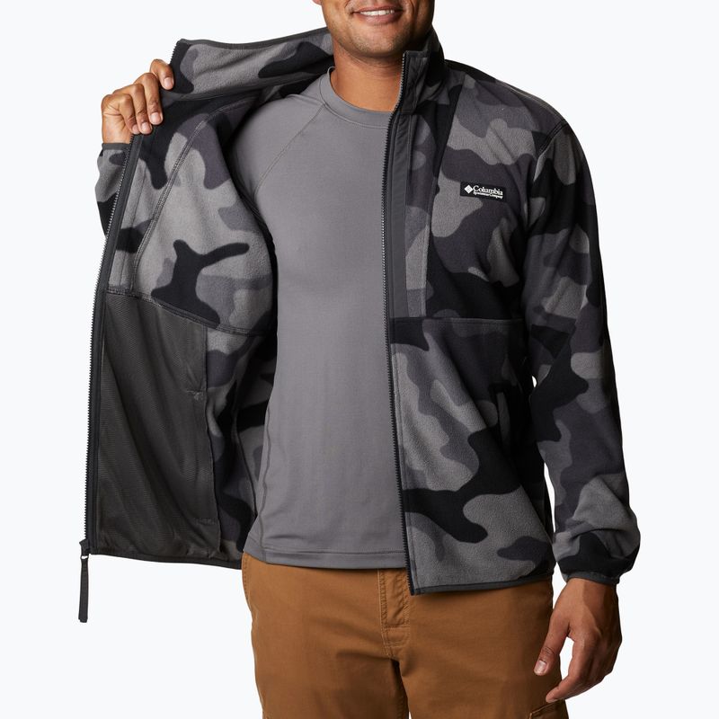 Трекінгова кофта чоловіча Columbia Back Bowl black mod camo/shark 5