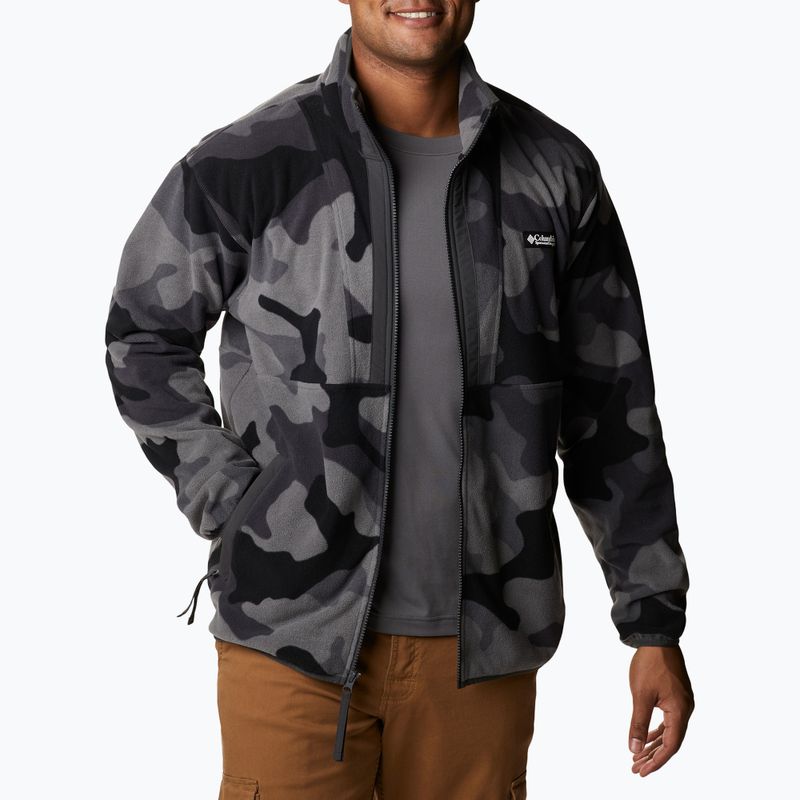 Трекінгова кофта чоловіча Columbia Back Bowl black mod camo/shark 6