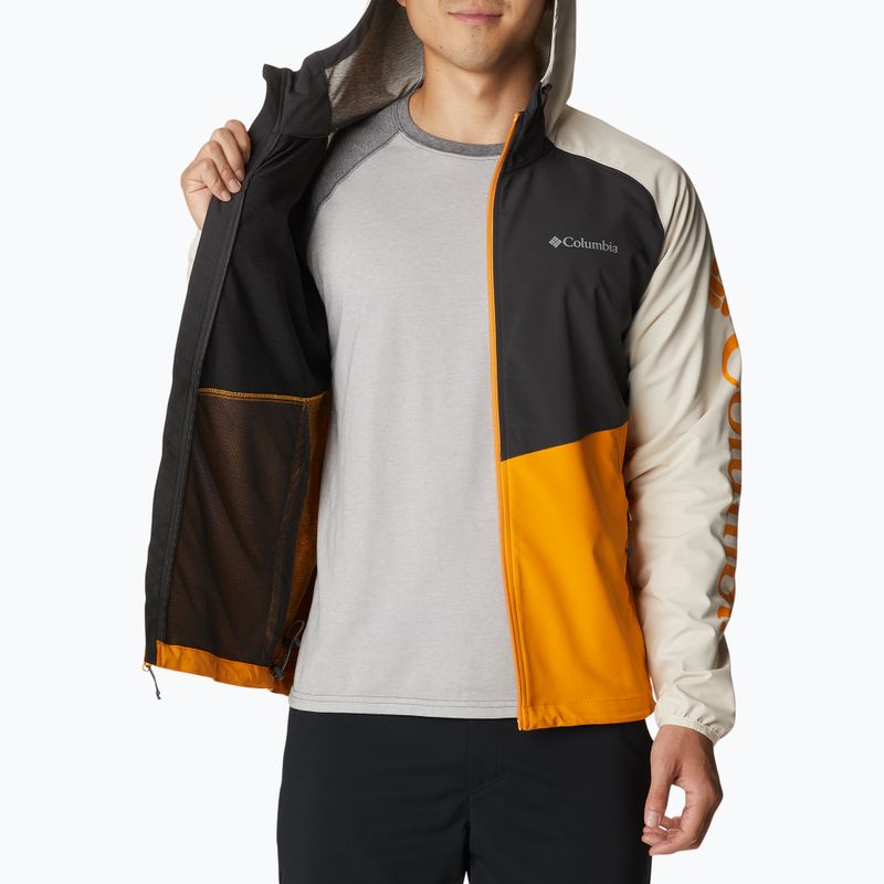 Куртка софтшел чоловіча Columbia Panther Creek mango/shark/chalk 5