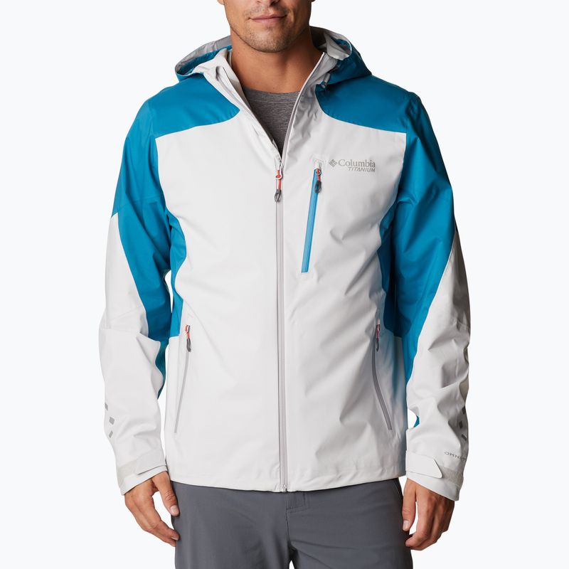 Куртка дощовик чоловіча Columbia Titan Pass 2.5L nimbus grey/deep marine 6