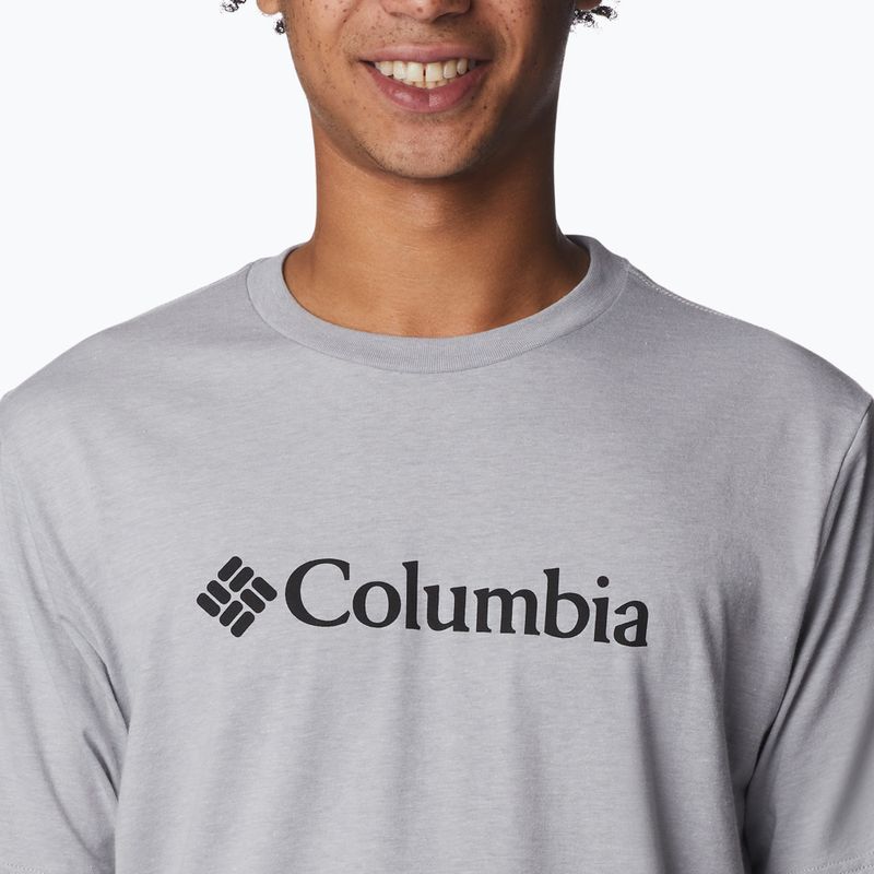 Футболка трекінгова чоловіча Columbia CSC Basic Logo columbia grey heather 5