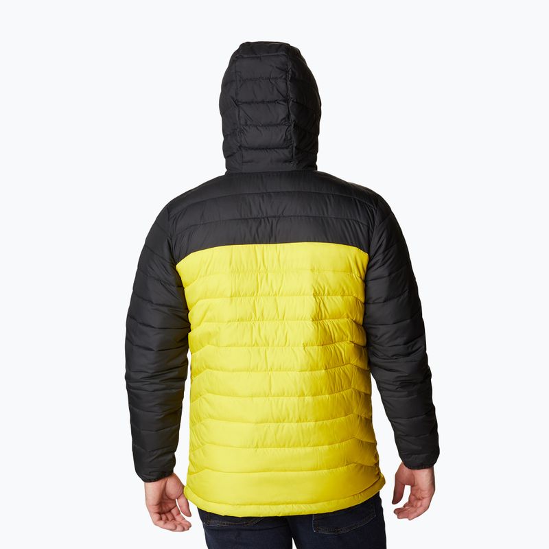 Пуховик чоловічий Columbia Powder Lite Hooded laser lemon/black 13