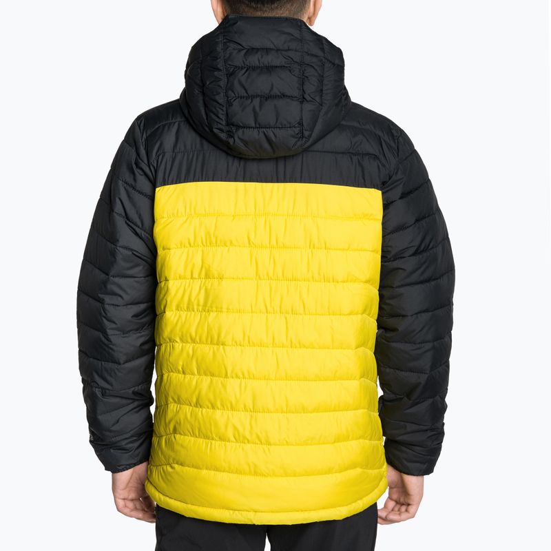 Пуховик чоловічий Columbia Powder Lite Hooded laser lemon/black 2