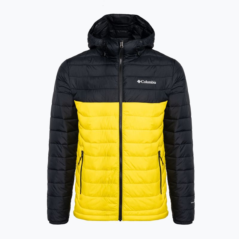 Пуховик чоловічий Columbia Powder Lite Hooded laser lemon/black 6