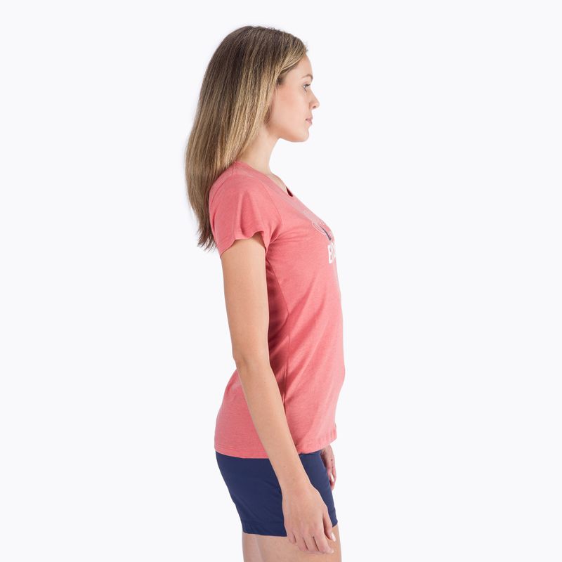 Футболка трекінгова жіноча Columbia Daisy Days Graphic dark coral heather/seek outdoors 2