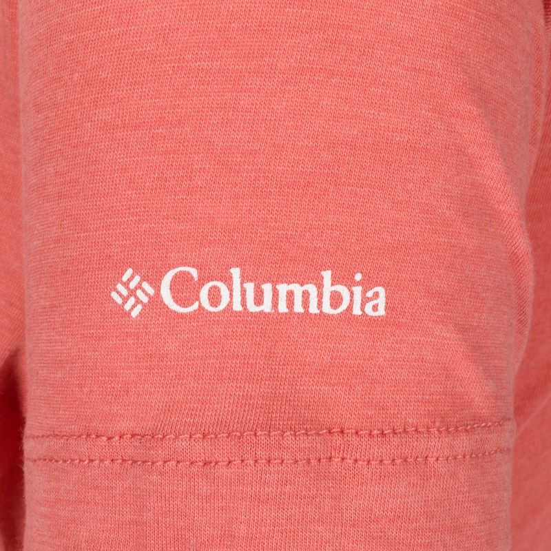 Футболка трекінгова жіноча Columbia Daisy Days Graphic dark coral heather/seek outdoors 10