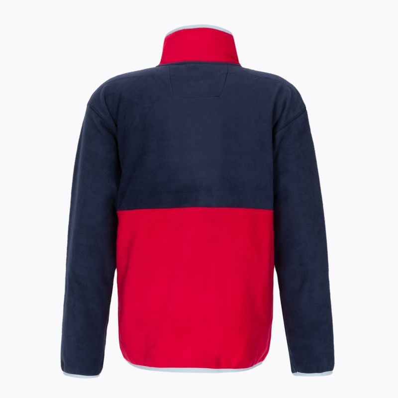 Кофта трекінгова чоловіча Columbia Back Bowl Full Zip collegiate navy/mtn red/sky blue 8