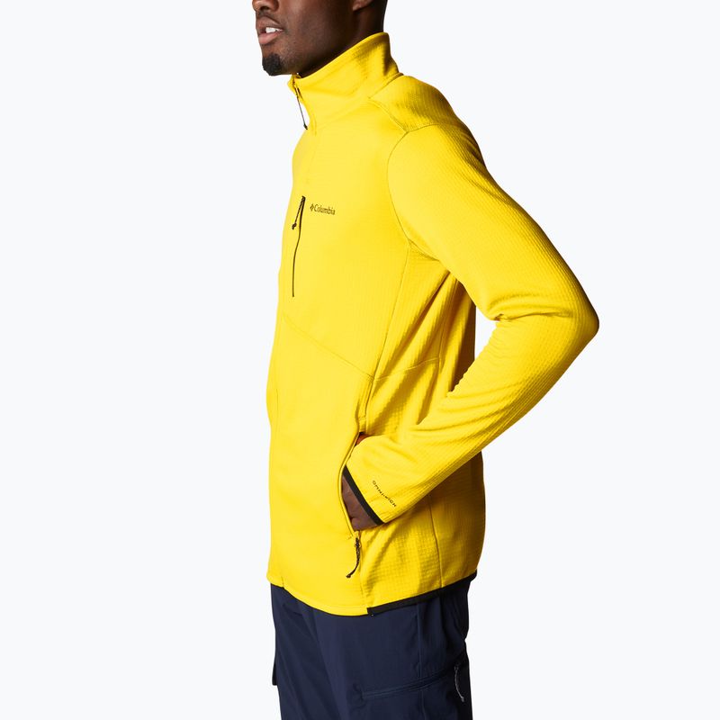 Кофта трекінгова чоловіча Columbia Park View FZ laser lemon heather 2