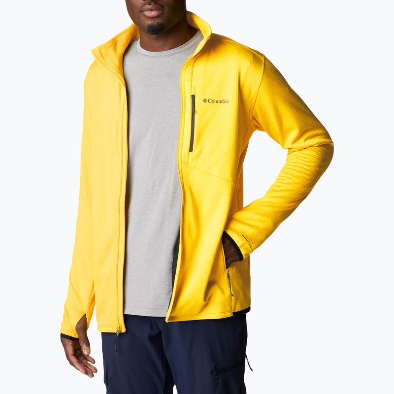 Кофта трекінгова чоловіча Columbia Park View FZ laser lemon heather 3