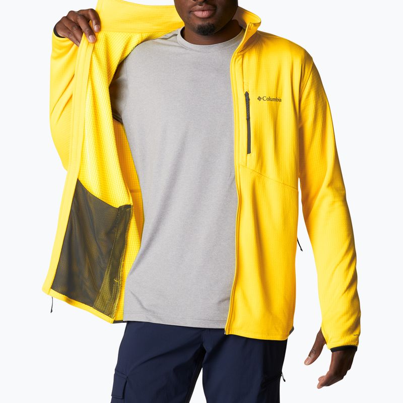 Кофта трекінгова чоловіча Columbia Park View FZ laser lemon heather 4