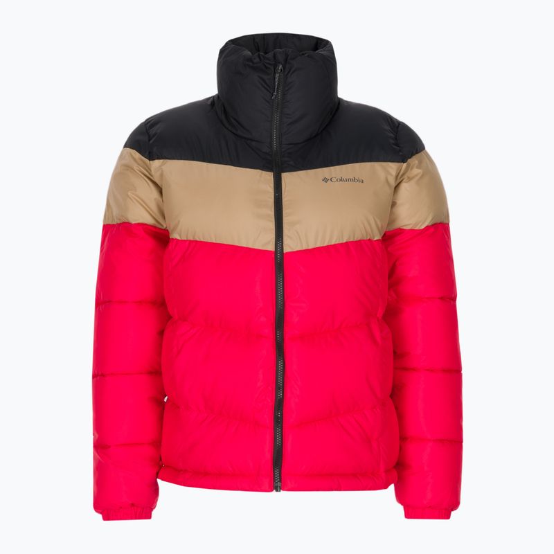 Пуховик жіночий Columbia Puffect Color Blocked red lily/beach/black 6