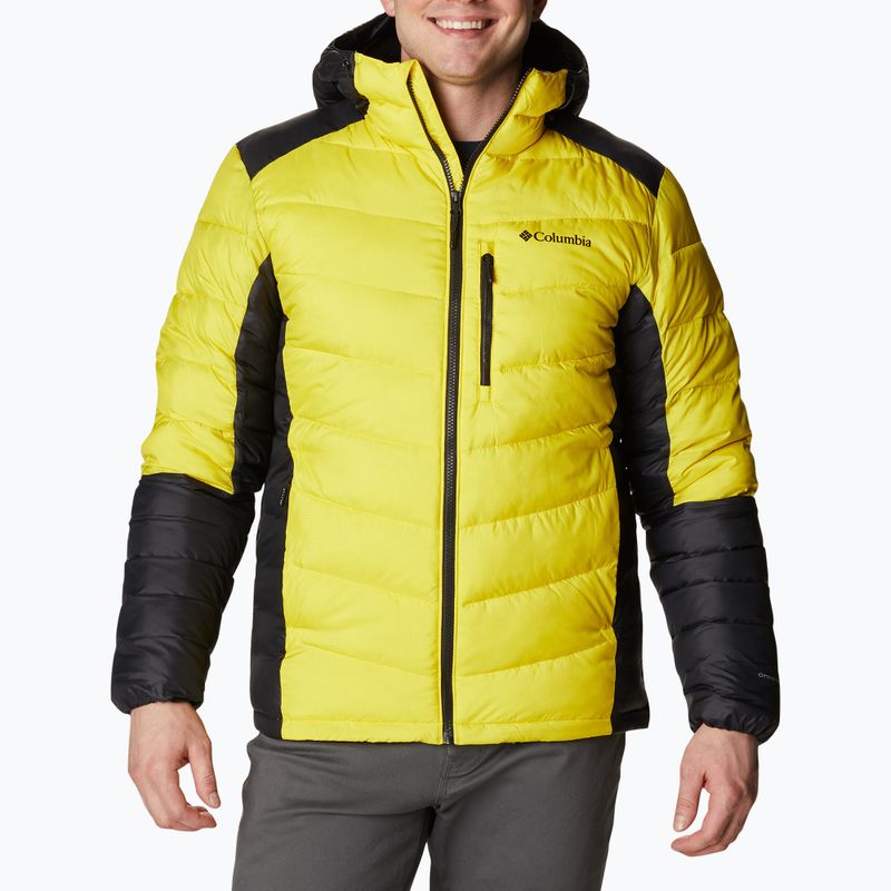 Пуховик чоловічий Columbia Labyrinth Loop Hooded laser lemon/black