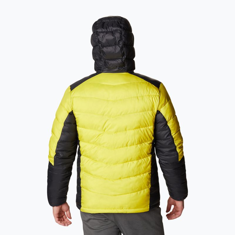 Пуховик чоловічий Columbia Labyrinth Loop Hooded laser lemon/black 3