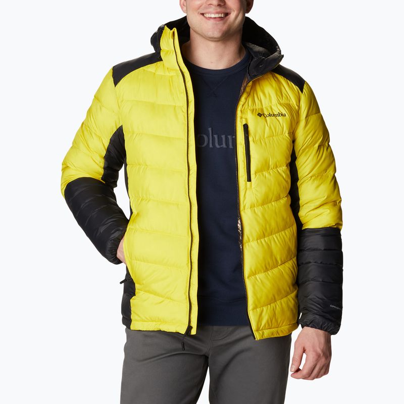 Пуховик чоловічий Columbia Labyrinth Loop Hooded laser lemon/black 5