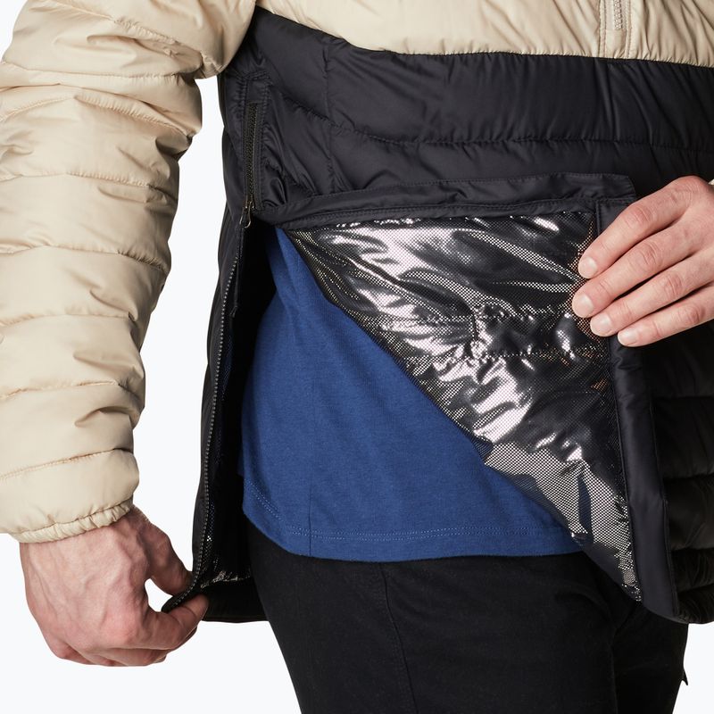 Пуховик чоловічий Columbia Powder Lite Anorak ancient fossil/black 9