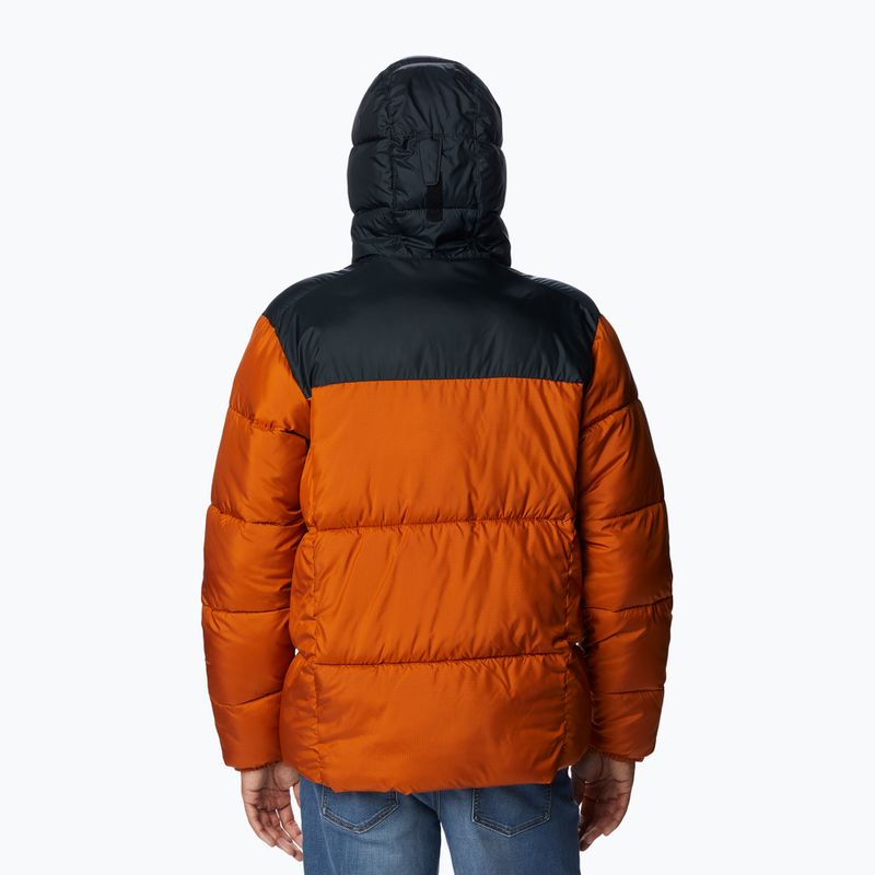 Пуховик чоловічий Columbia Puffect Hooded warm copper/black 2