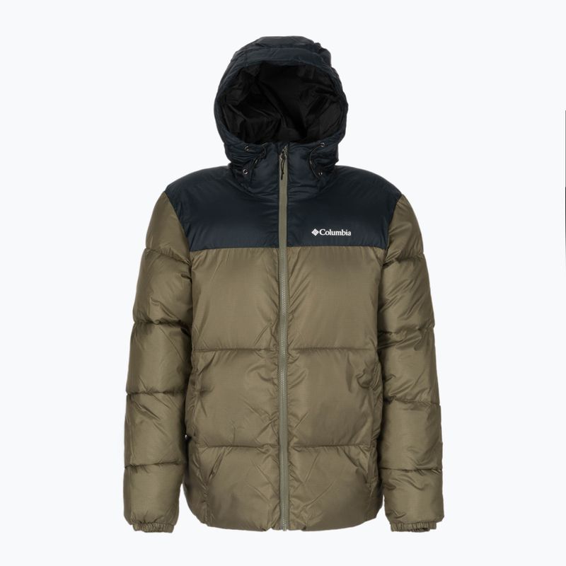 Пуховик чоловічий Columbia Puffect Hooded stone green/black 7