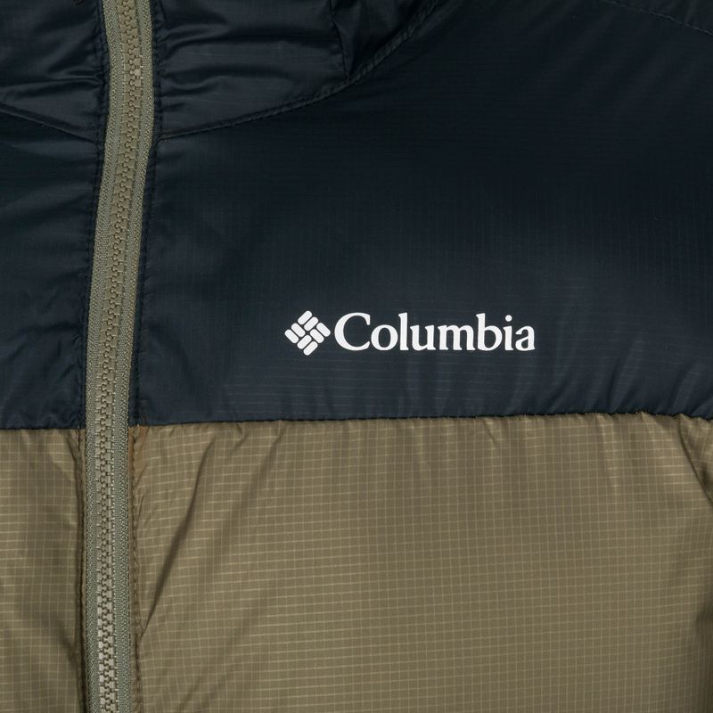 Пуховик чоловічий Columbia Puffect Hooded stone green/black 9