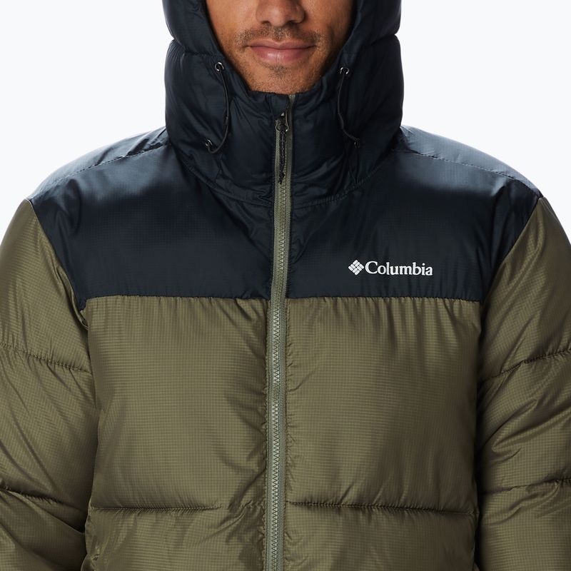 Пуховик чоловічий Columbia Puffect Hooded stone green/black 6