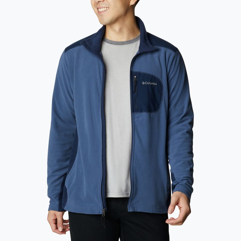 Кофта трекінгова чоловіча Columbia Klamath Range Full Zip dark mountain/collegiate navy 5