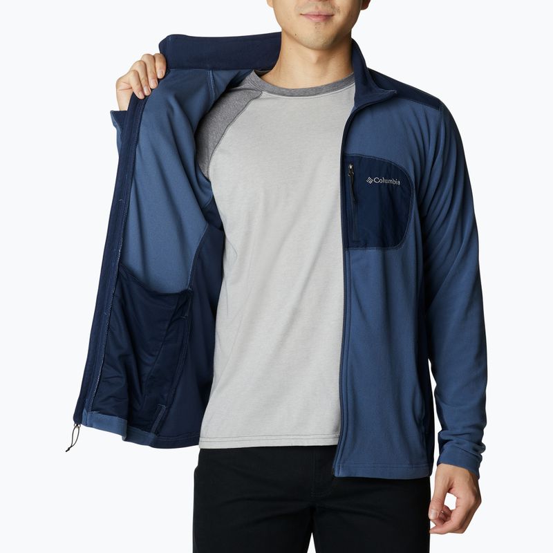 Кофта трекінгова чоловіча Columbia Klamath Range Full Zip dark mountain/collegiate navy 4