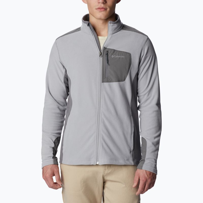 Кофта трекінгова чоловіча Columbia Klamath Range Full Zip columbia grey/city grey 3