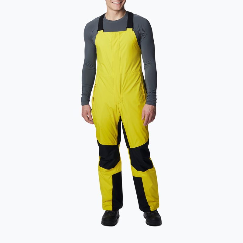 Штани лижні чоловічі Columbia Iceventure Bib laser lemon/black
