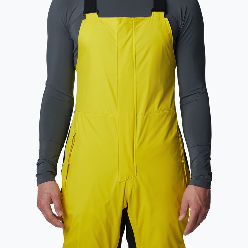 Штани лижні чоловічі Columbia Iceventure Bib laser lemon/black 4
