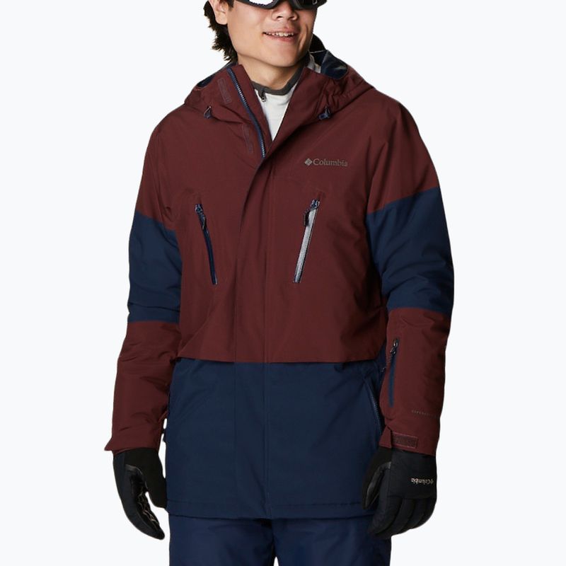 Куртка лижна чоловіча Columbia Aerial Ascender collegiate navy/elderberry