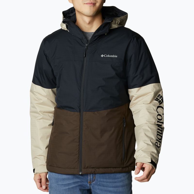 Куртка зимова чоловіча Columbia Point Park Insulated black/cordovan/ancient fossil