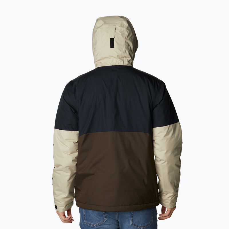 Куртка зимова чоловіча Columbia Point Park Insulated black/cordovan/ancient fossil 3