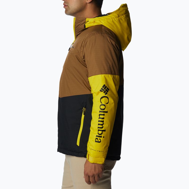 Куртка зимова чоловіча Columbia Point Park Insulated delta/black/laser lemon 4