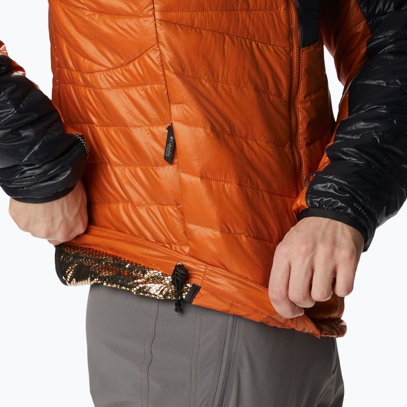 Пуховик чоловічий Columbia Platinum Peak Hooded warm copper/black 5