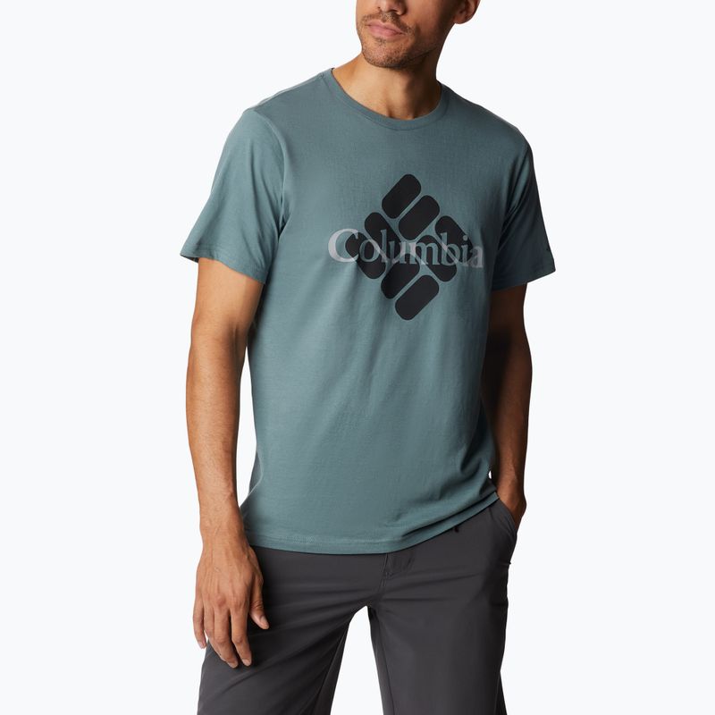 Футболка трекінгова чоловіча Columbia CSC Seasonal Logo metal/centered gem 2