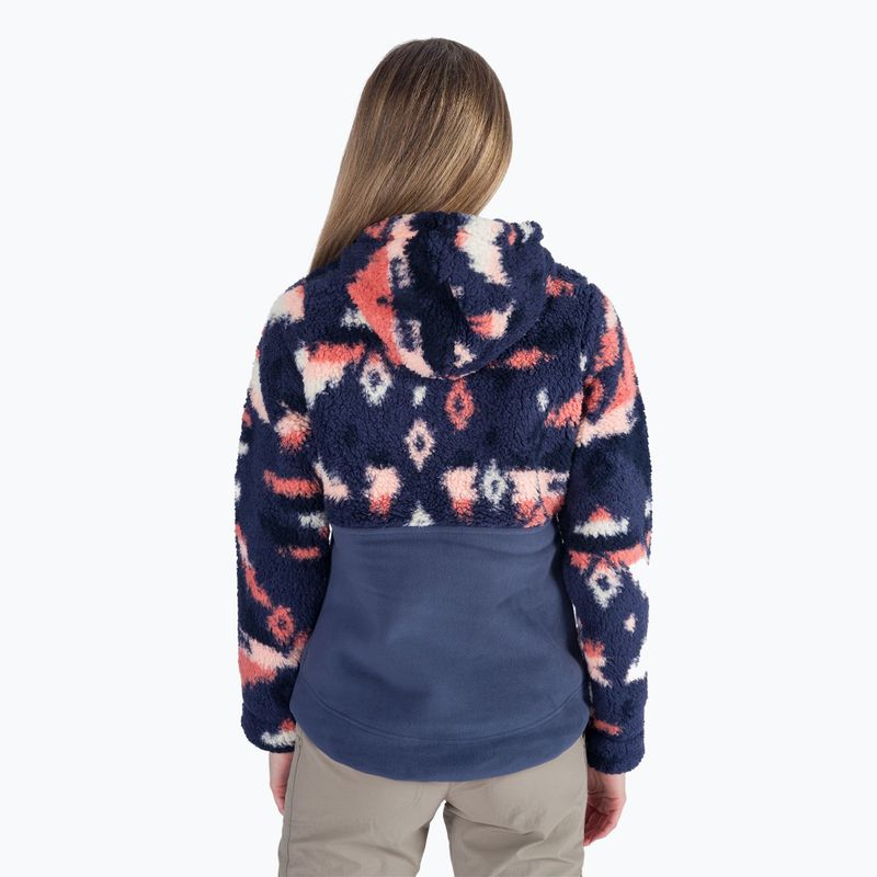 Кофта трекінгова жіноча Columbia Winter Pass Sherpa Hooded nocturnal rocky mt print/nocturnal 3
