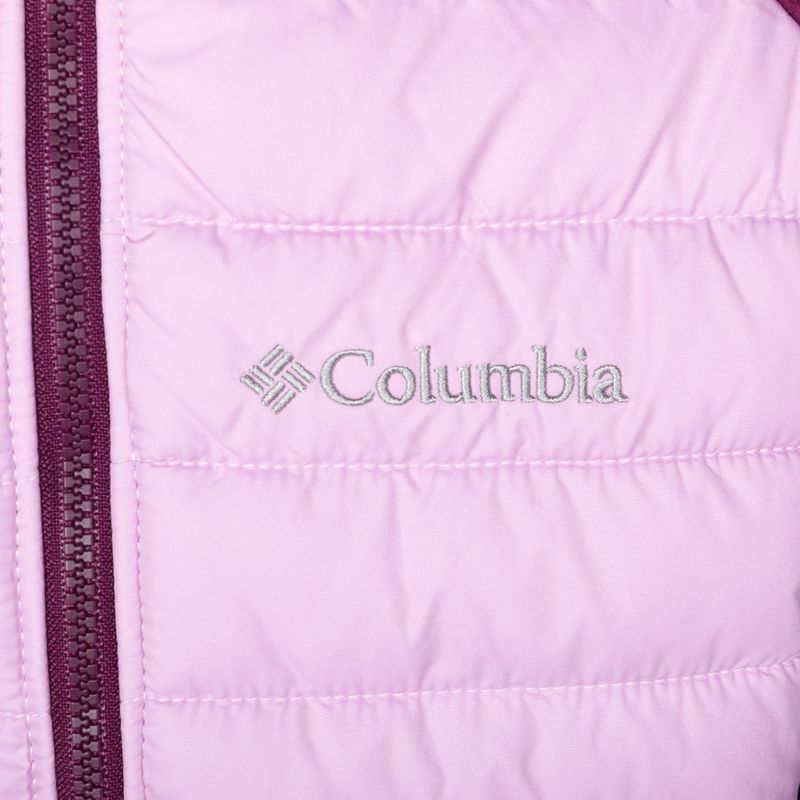 Пуховик дитячий Columbia Powder Lite Hooded marionberry/aura 3