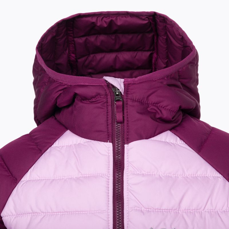 Пуховик дитячий Columbia Powder Lite Hooded marionberry/aura 4