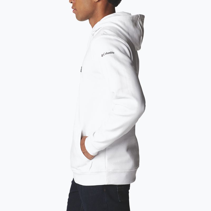 Кофта трекінгова чоловіча Columbia CSC Basic Logo II Hoodie white/csc branded logo 3