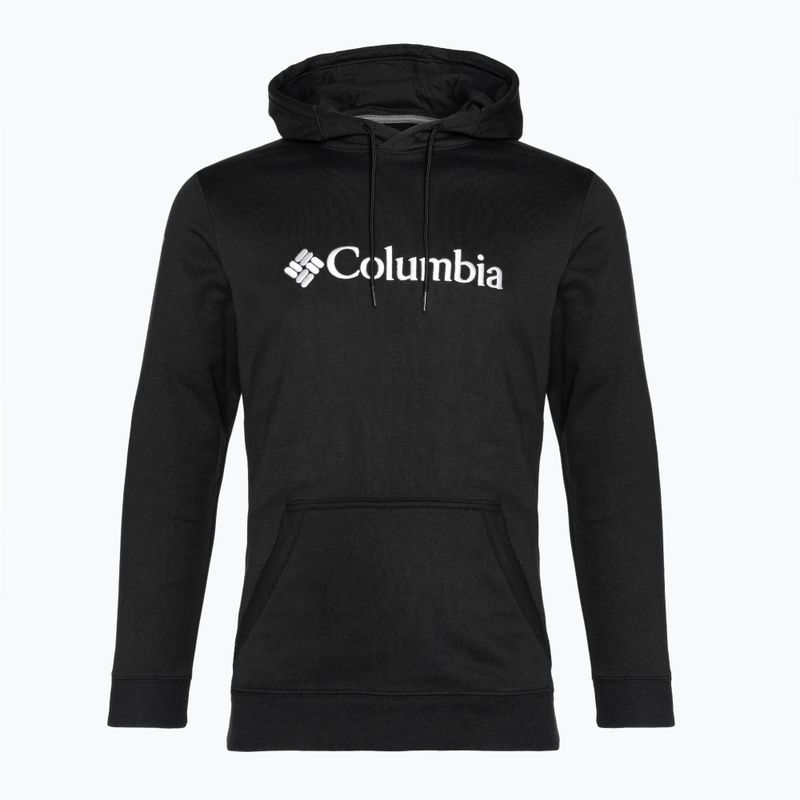 Кофта трекінгова чоловіча Columbia CSC Basic Logo II Hoodie black/white csc branded logo 4