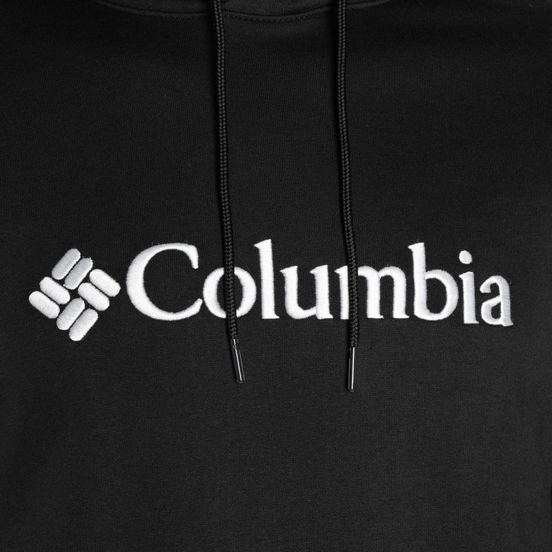 Кофта трекінгова чоловіча Columbia CSC Basic Logo II Hoodie black/white csc branded logo 6