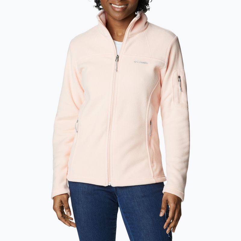 Кофта трекінгова жіноча Columbia Fast Trek II peach blossom 4