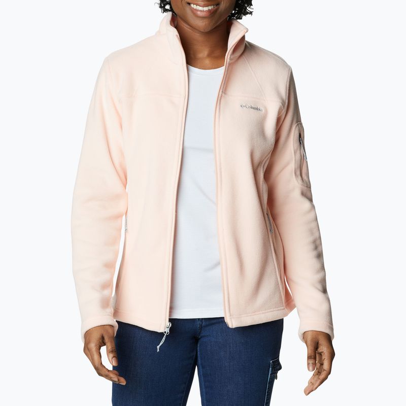 Кофта трекінгова жіноча Columbia Fast Trek II peach blossom 6